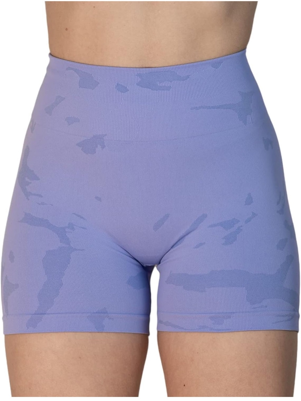 Aurola Lavender Seamless High-Waist Women’s Shorts NWOT - Picture 2 of 4
